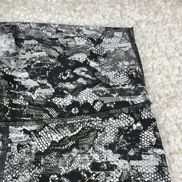 Lululemon Wunder Under High Rise Cropped Legging Masked Lace Starlight Black - Picture 7 of 13